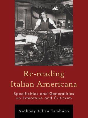 cover image of Re-reading Italian Americana